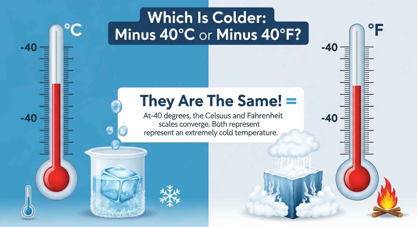 Which Is Colder: Minus 40°C or Minus 40°F?