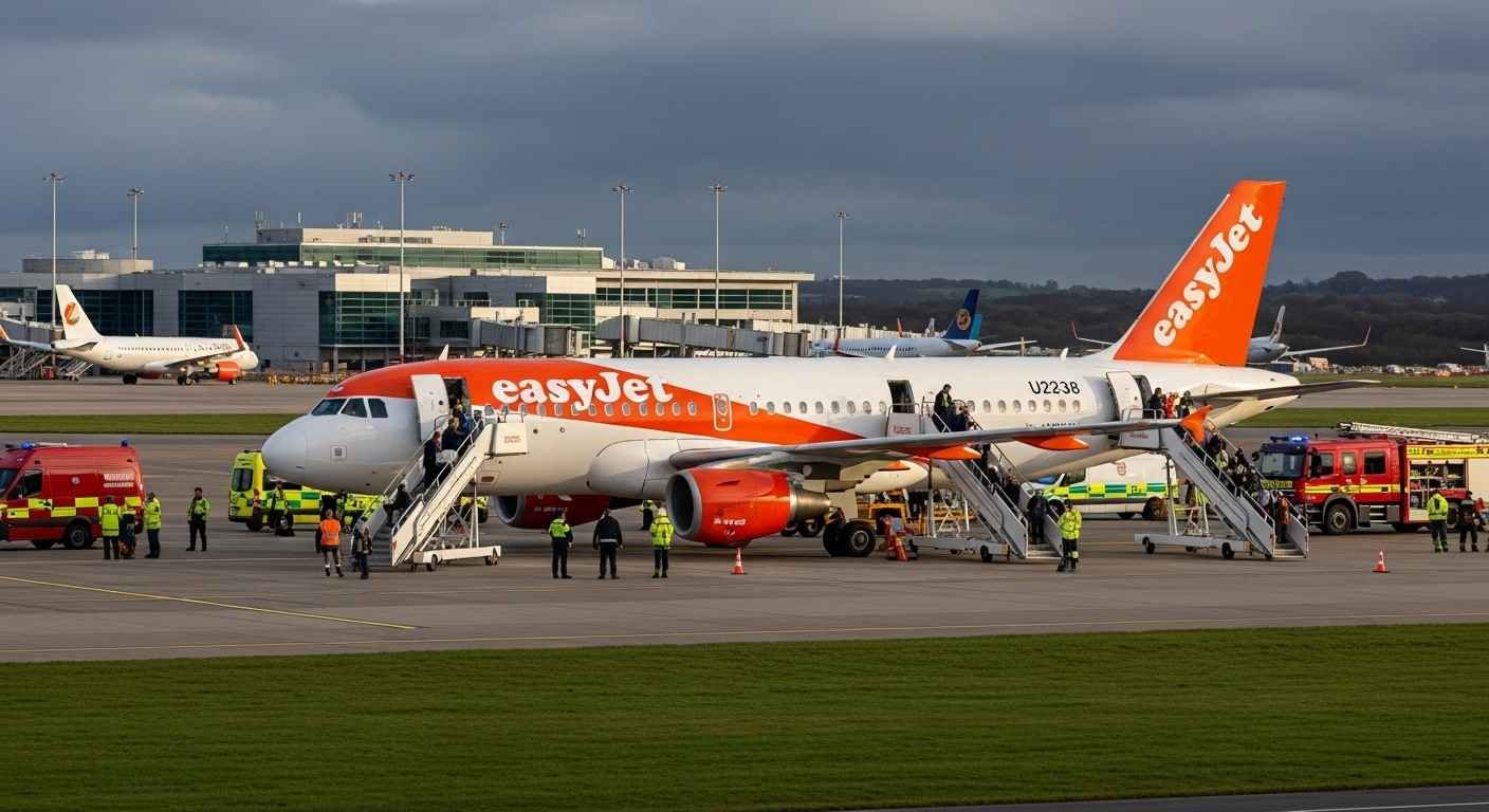EasyJet Flight U2238 Emergency Landing Newcastle