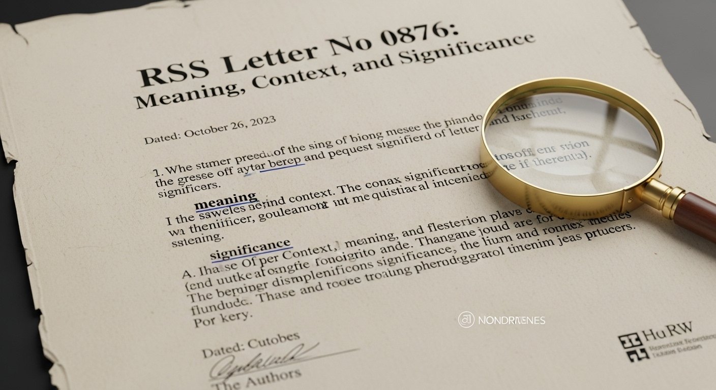 rss letter no 0876