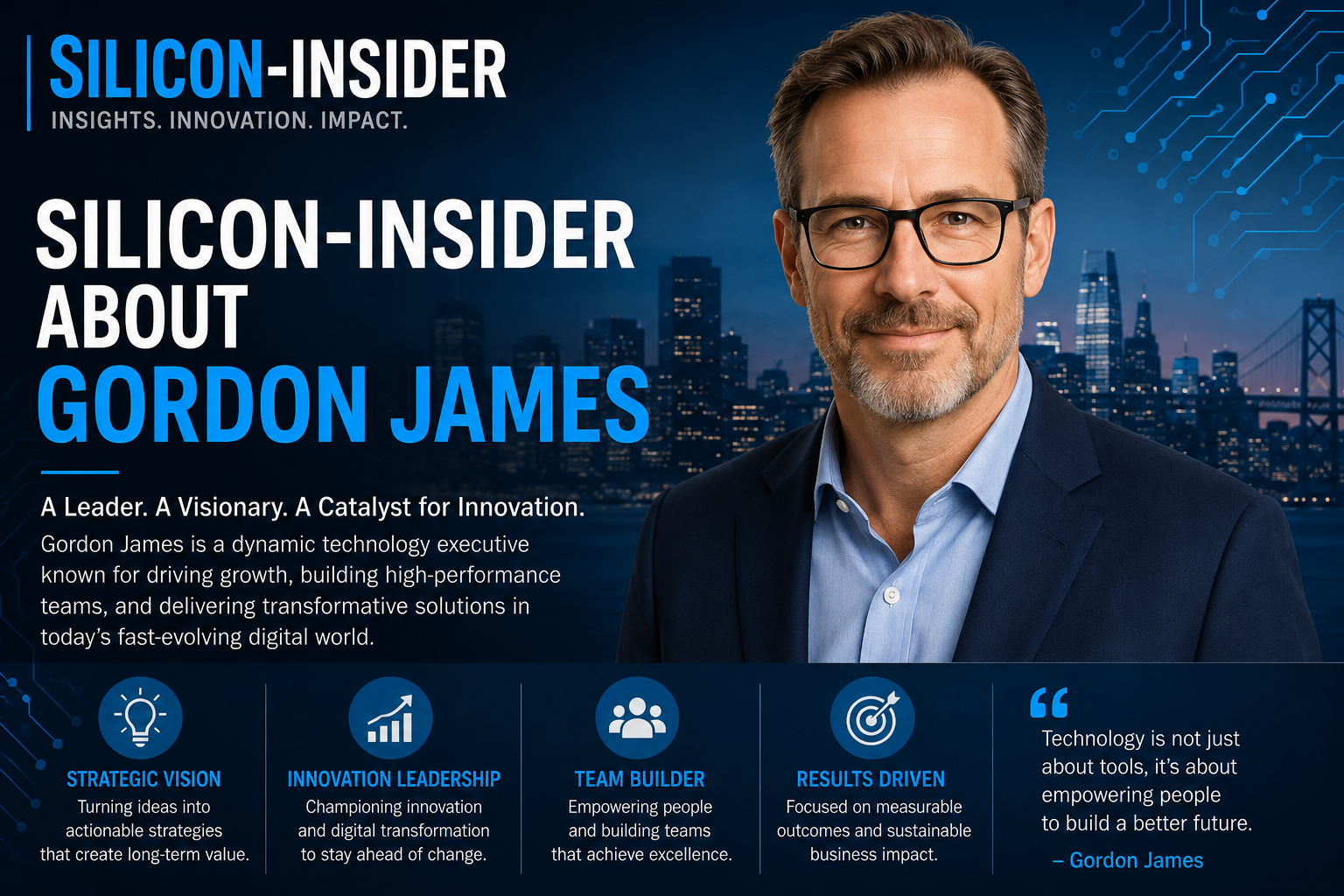 Silicon-Insider About Gordon James A Deep Dive Into Leadership, Technology, and Industry Influence