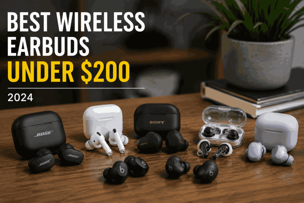 best wireless earbuds under 200 dollars 2024